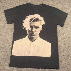 Justin Bieber Purpose Tour Black Graphic T-Shirt World Tour Dates Mens Small
